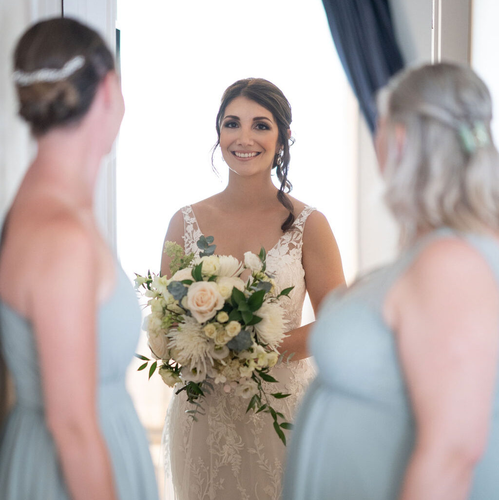 mariée demoiselles d'honneur mariage